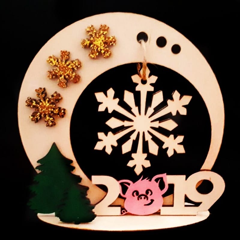 New Year Souvenir Collection Laser Cut File