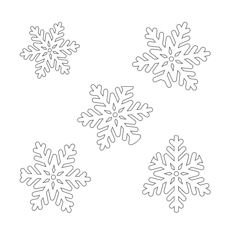 Snowflake Cut Out Shape Laser Cut File