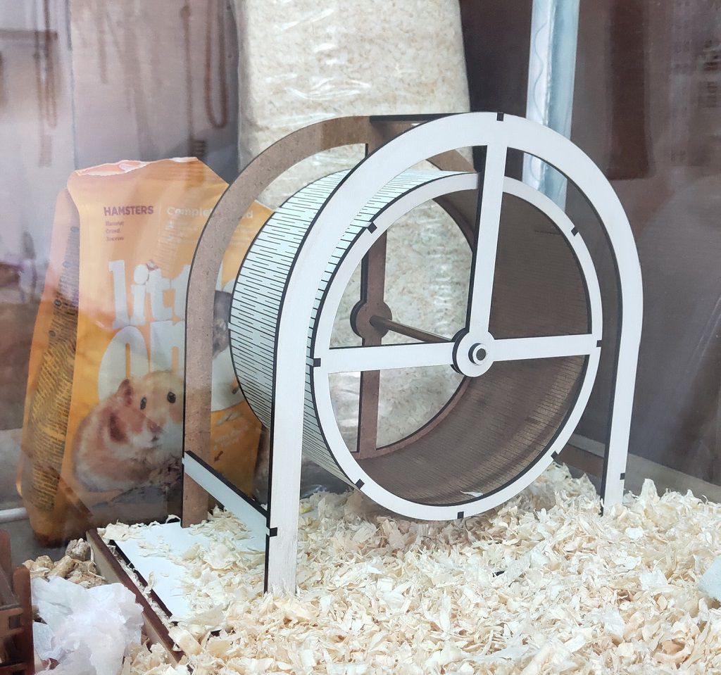 Hamster Running Wheel Laser Cut File