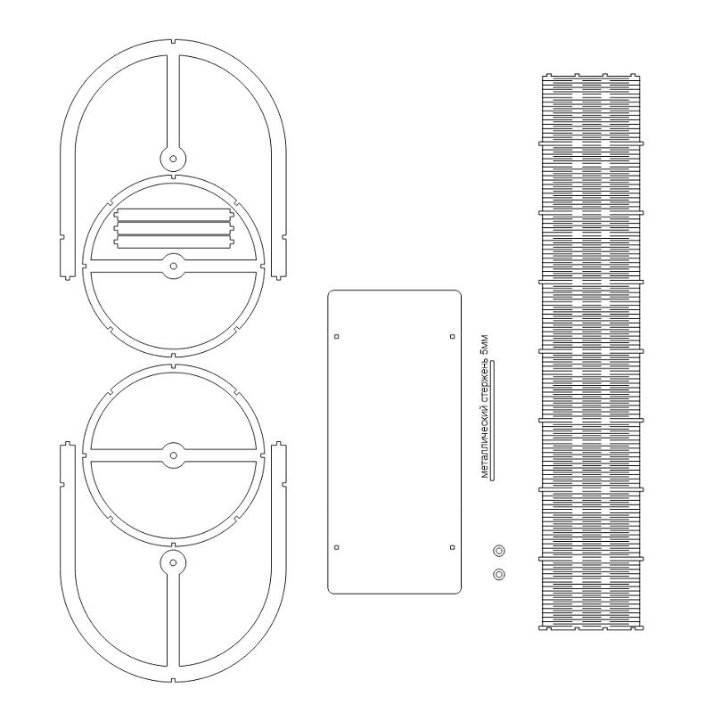Hamster Running Wheel Laser Cut File