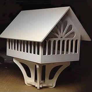 Garden Bird House Plan Laser Cut File