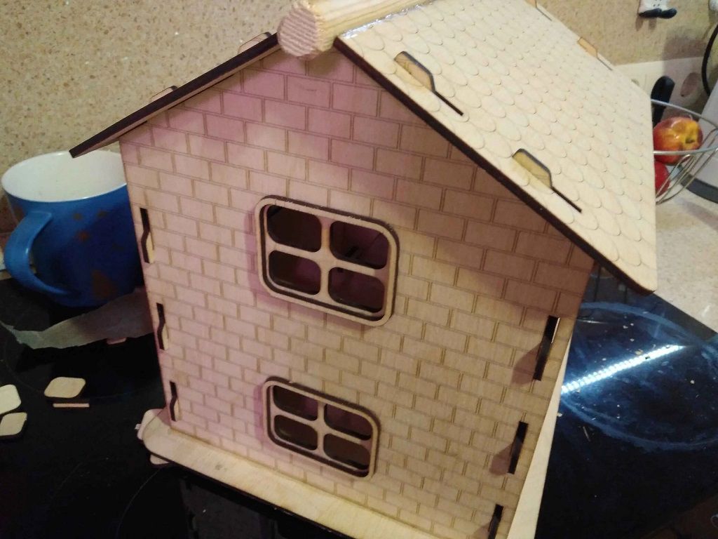 Wooden Mouse House Laser Cut File