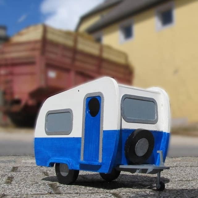 Camper Trailer Birdhouse Laser Cut File