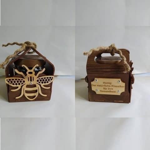 Sweet Honey Jar Box Laser Cut File