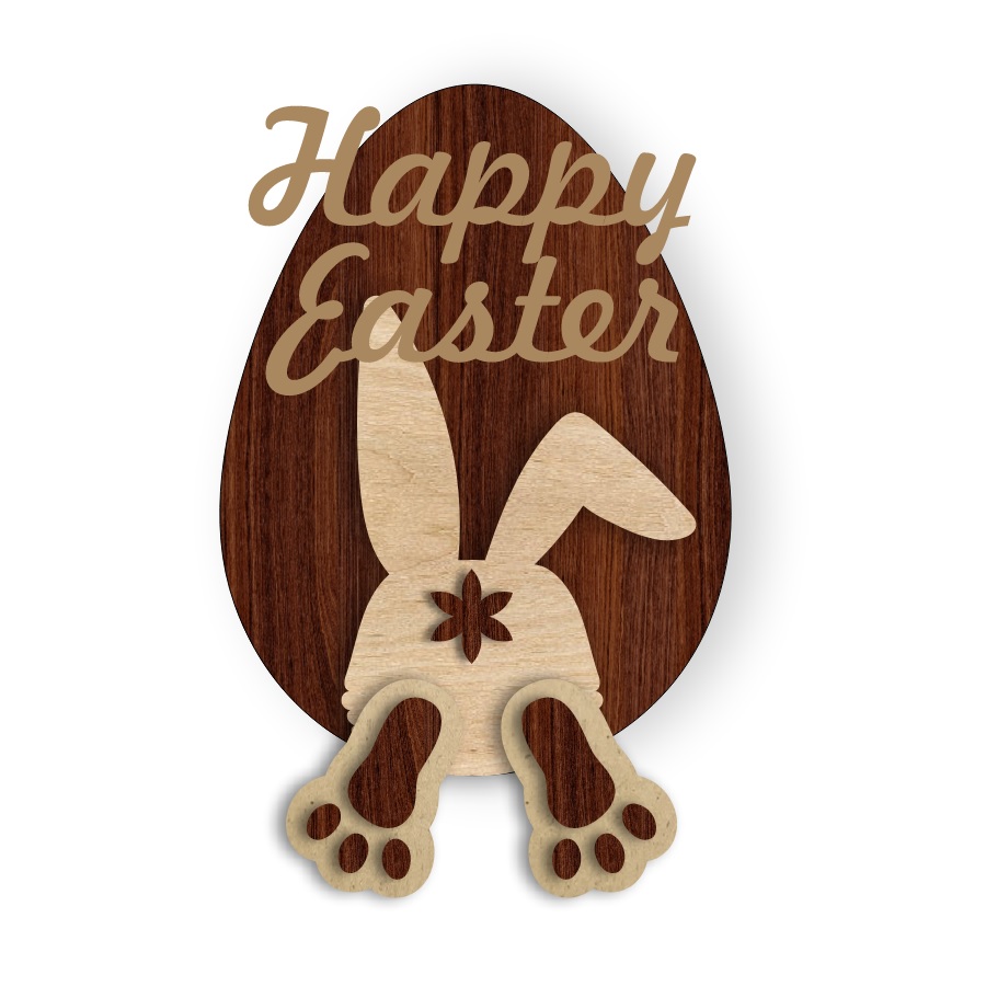 Easter Bunny DIY Kit Laser Cut File