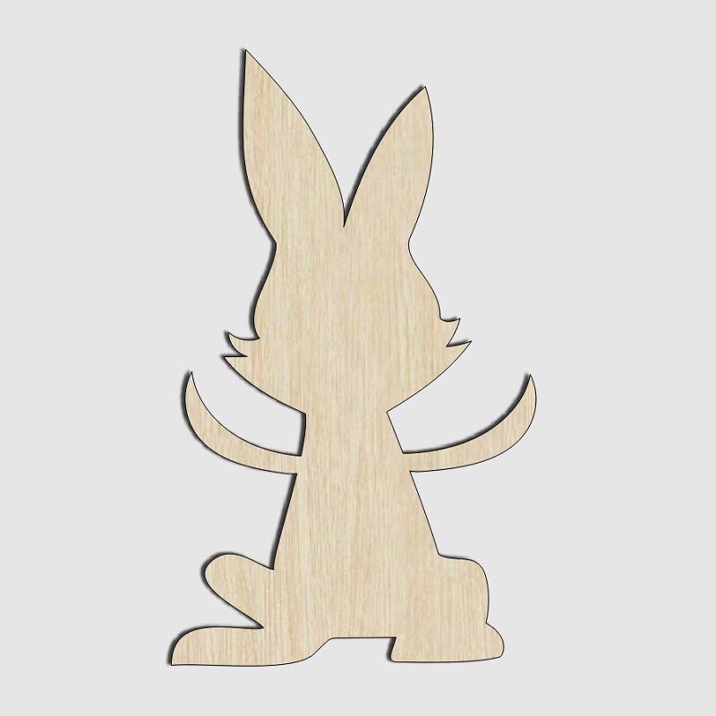 Easter Bunny Wood Cutout Laser Cut File