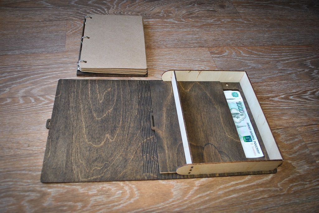 Wooden Book Safe Box Laser Cut File