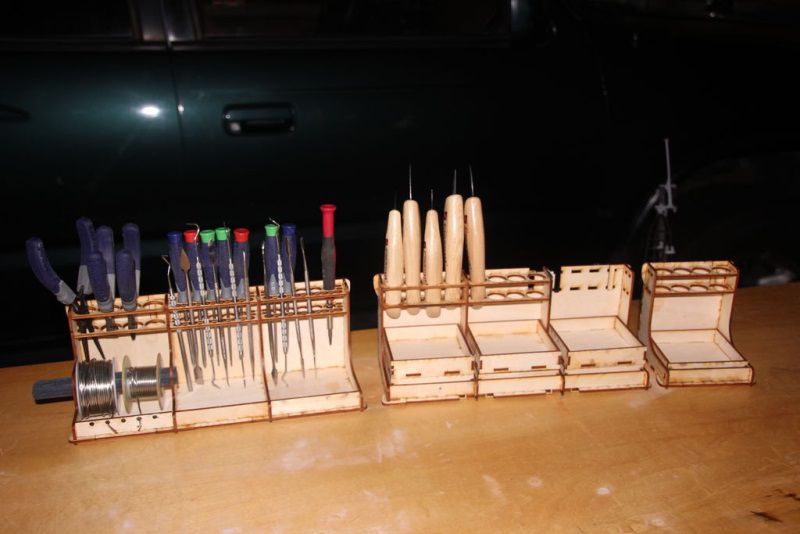 Screwdriver Organizer Pliers Organizer Wooden Benchtop Tool Organizer Laser Cut File