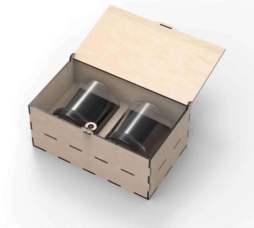 Souvenir Box for 2 Glasses Laser Cut File