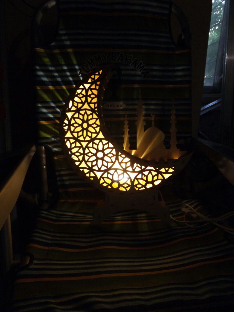 Ramadan Crescent Lantern Wood Arc Laser Cut File