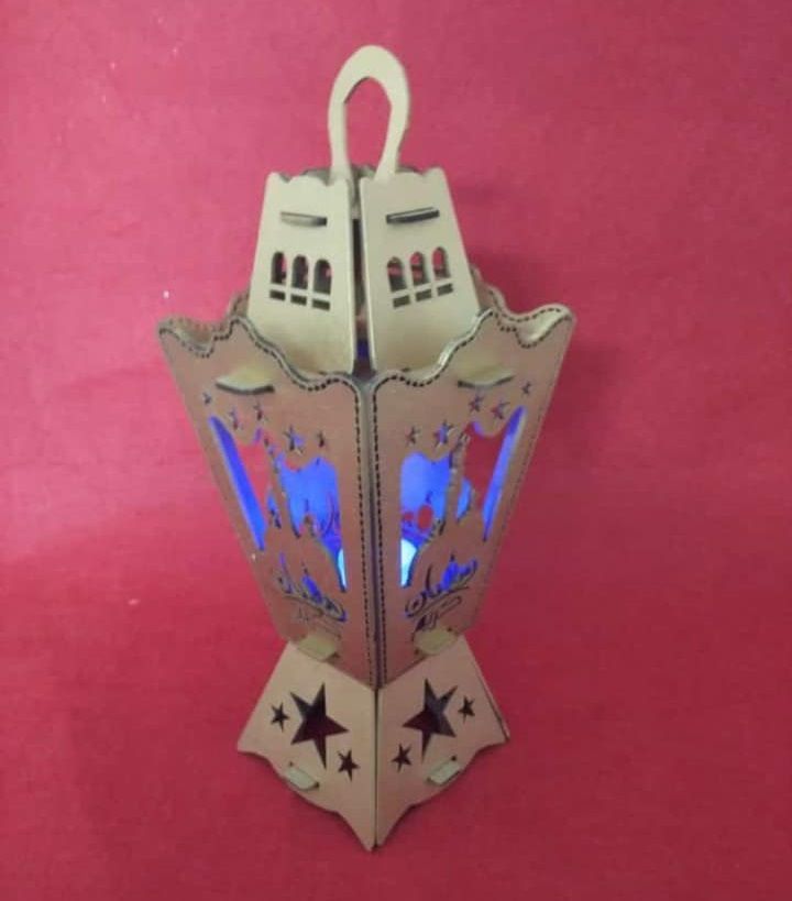 Antique Ramadan Kareem Lantern Laser Cut File