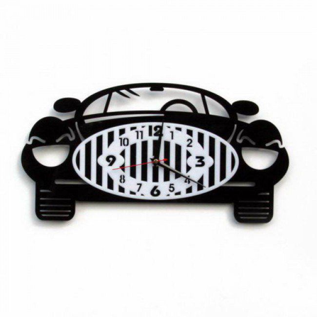 Car Front Vinyl Record Wall Clock Laser Cut File