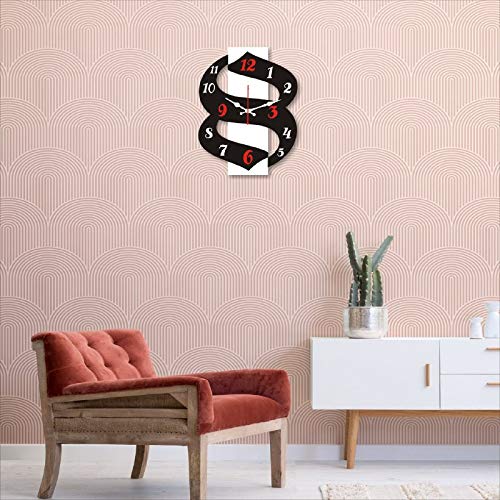 Number 8 Shaped Wall Clock Laser Cut File