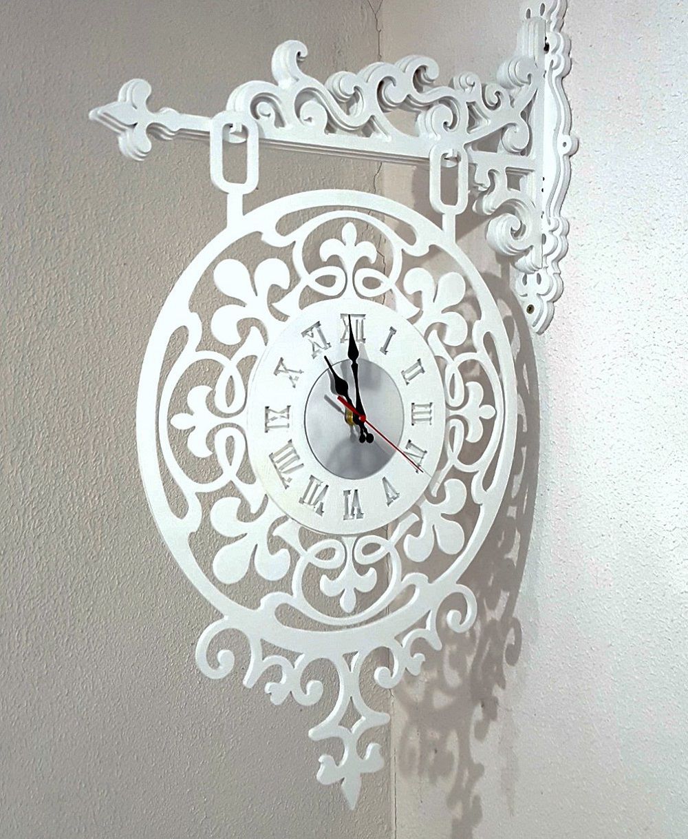 Wall Clock with Hanging Stand Laser Cut File