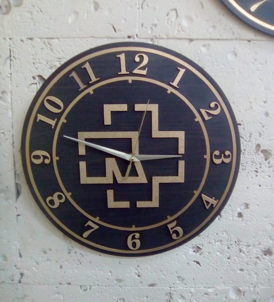 Rammstein Wall Clock Laser Cut File