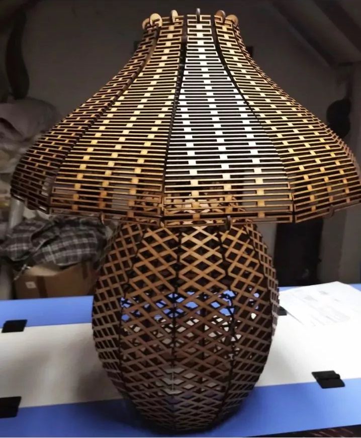 Living Hinge Table Lampshade Laser Cut File