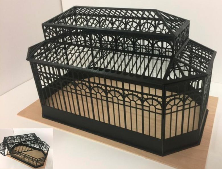 Mini Greenhouse Model Laser Cut DXF File Free Download | Vecty