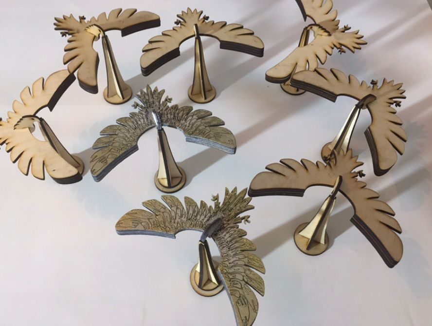 Balancing Bird with Stand Decor Laser Cut File