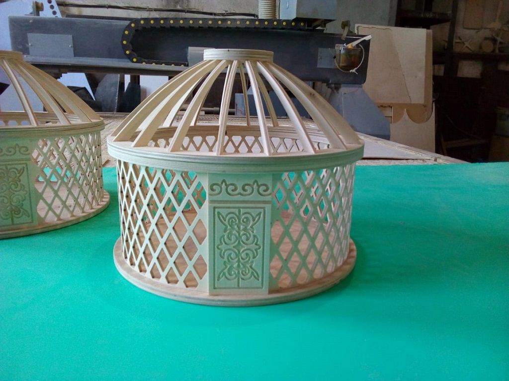 Yurt Shaped Candy Bowl Laser Cut File
