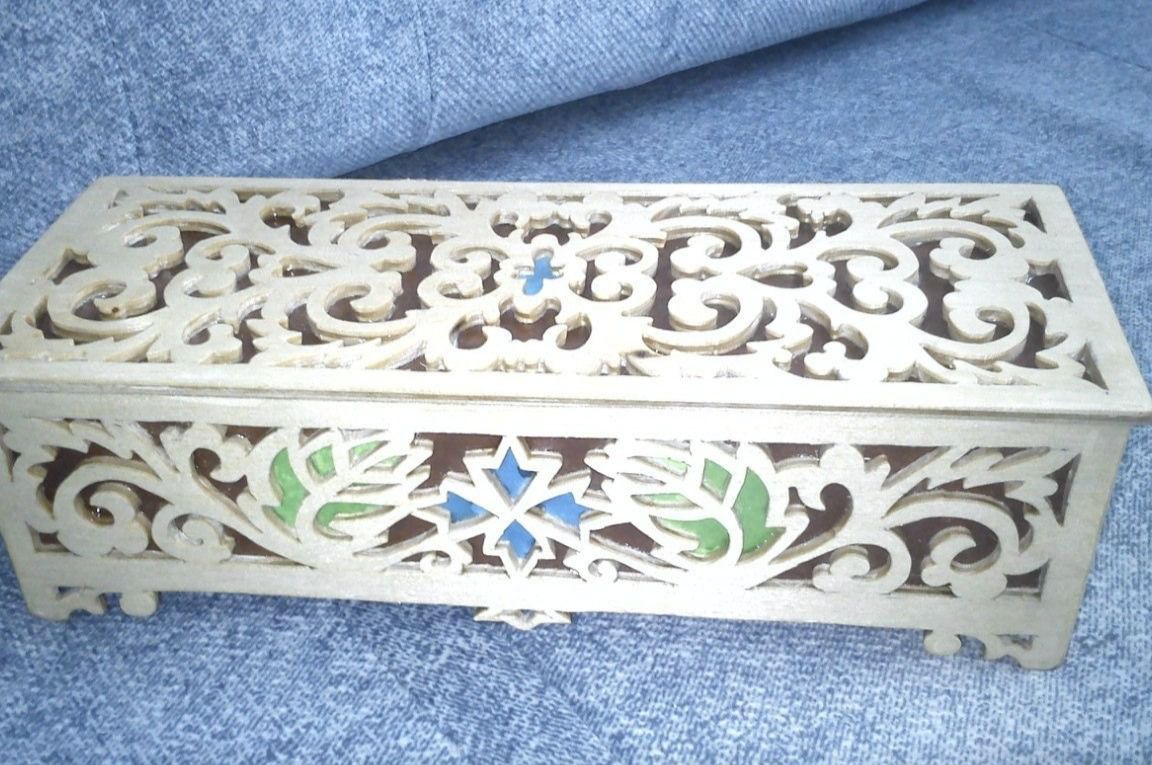Wooden Jewelry Keepsake Box Laser Cut File