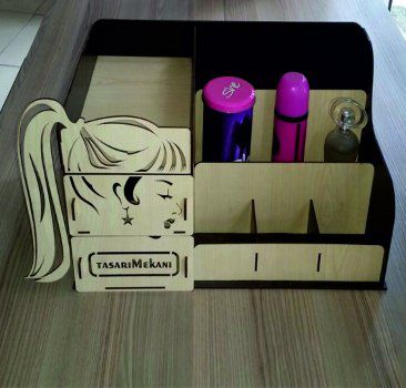 Makeup Organizer Box Laser Cut File