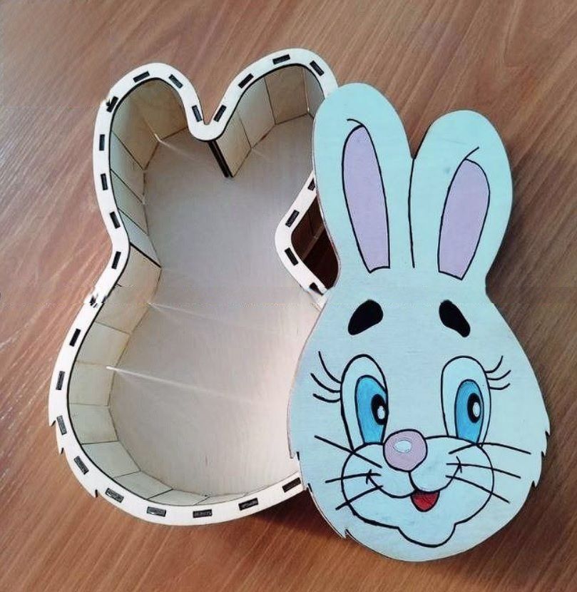 Easter Bunny Gift Box Laser Cut File