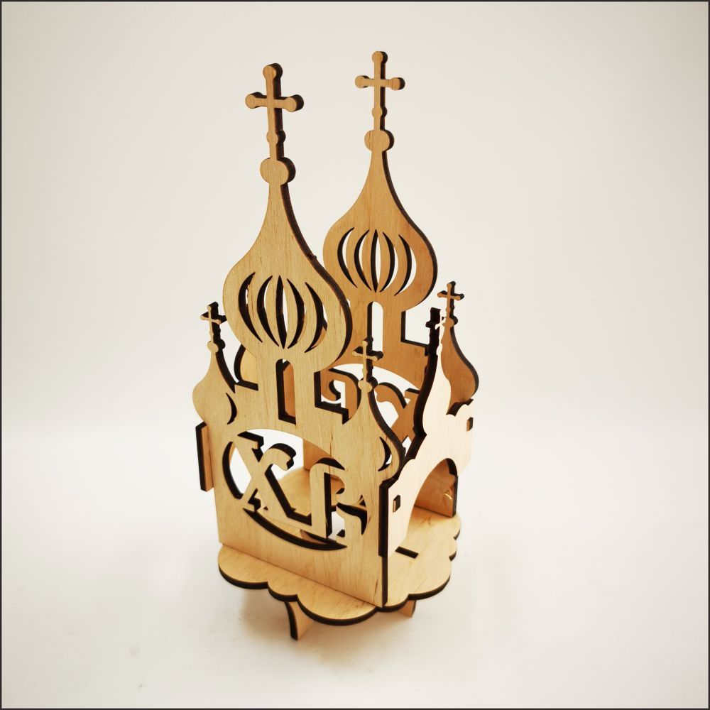 Cathedral Easter Egg Stand for Decor Laser Cut File