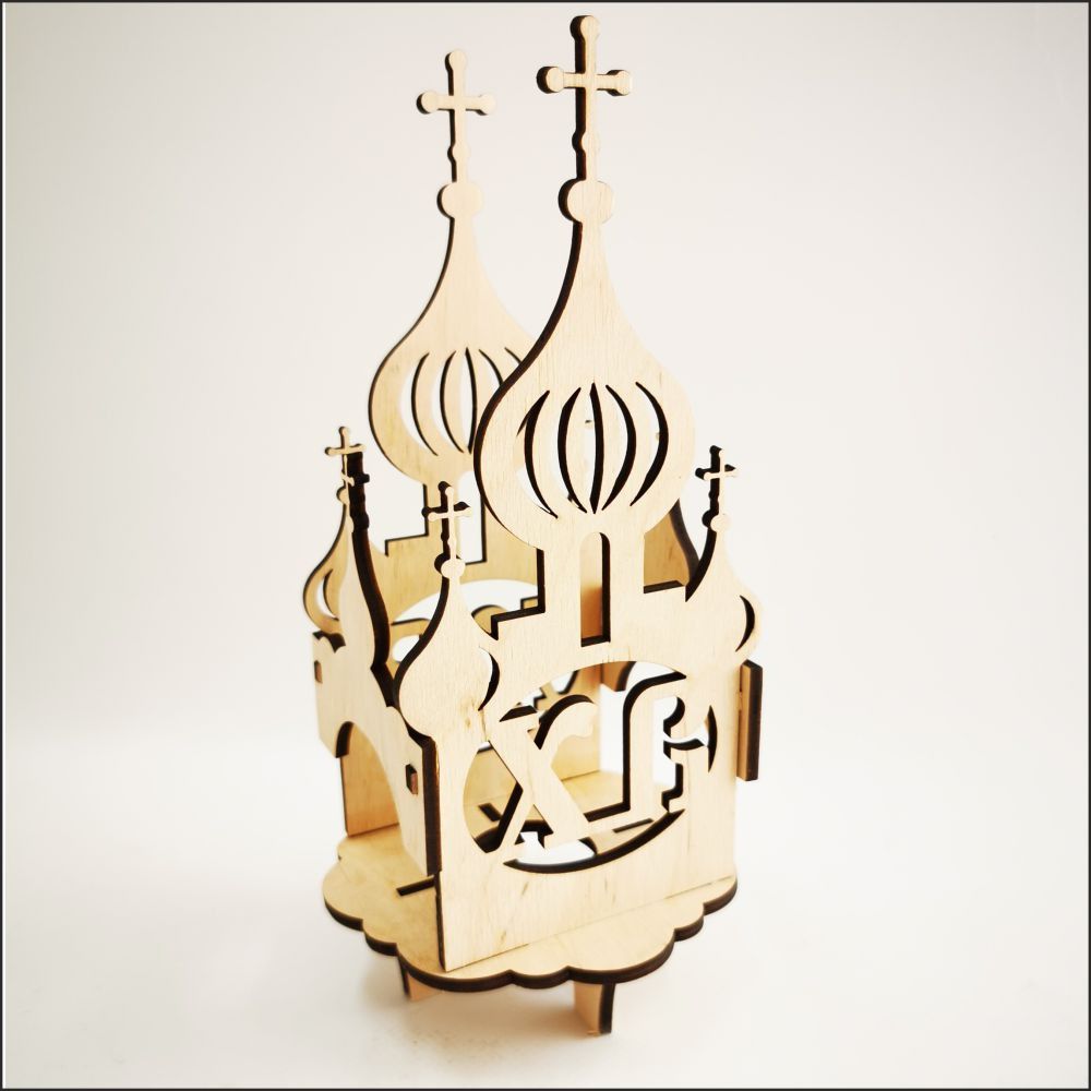 Cathedral Easter Egg Stand for Decor Laser Cut File