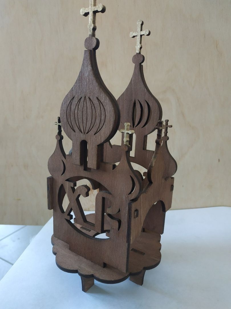 Cathedral Easter Egg Stand for Decor Laser Cut File