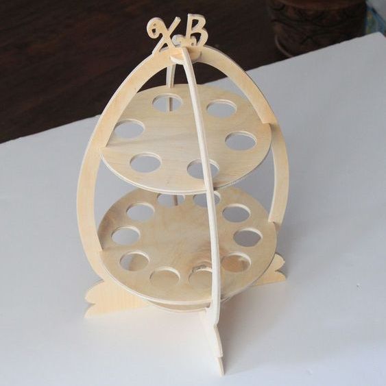 Two Tier Easter Egg Stand Laser Cut File