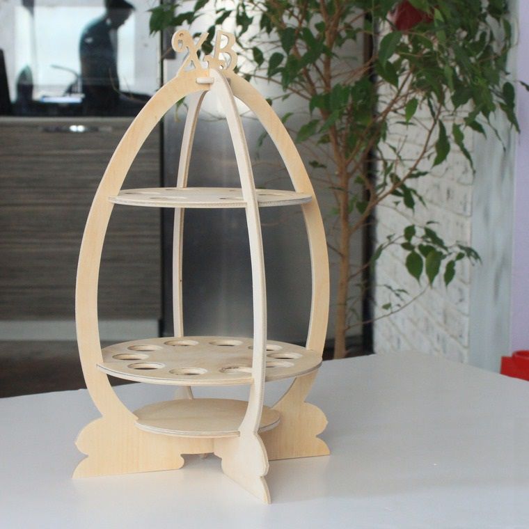 Two Tier Easter Egg Stand Laser Cut File