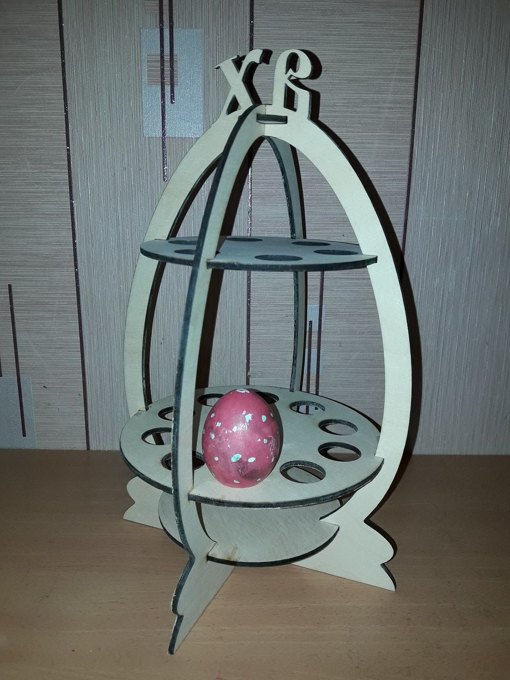 Two Tier Easter Egg Stand Laser Cut File