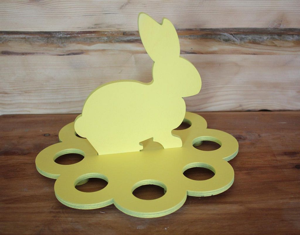 Easter Bunny Egg Holder Blank Laser Cut File