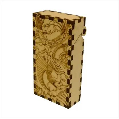 Cigarette Case Cigarette Holder Box for Men Laser Cut File