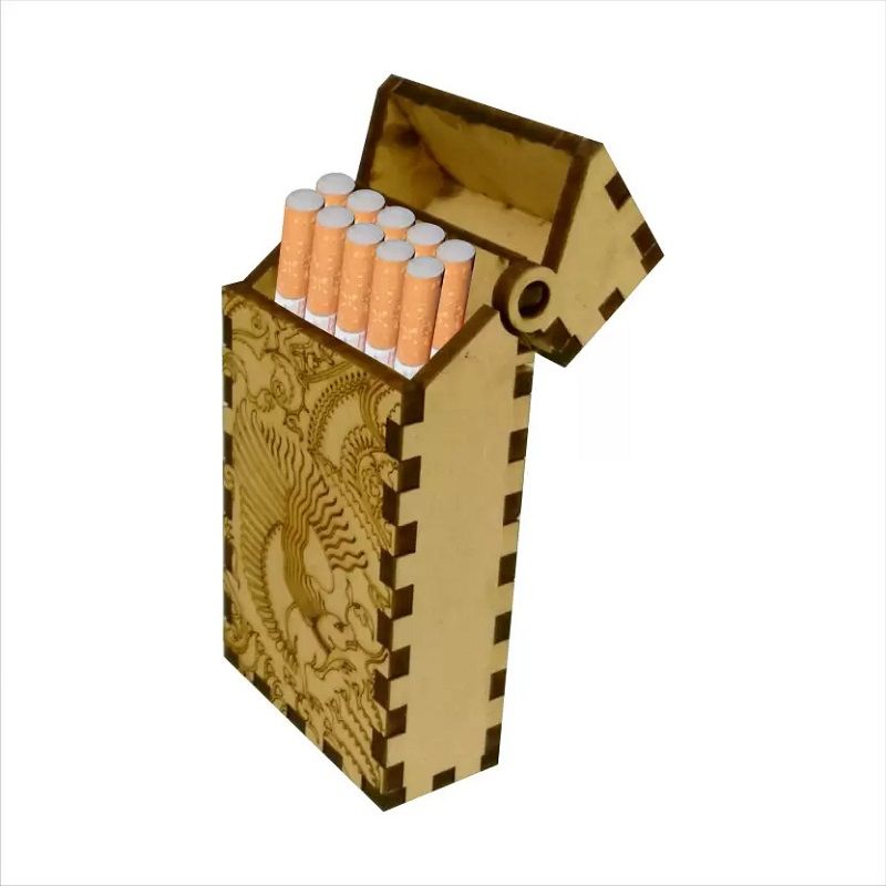 Cigarette Case Cigarette Holder Box for Men Laser Cut File