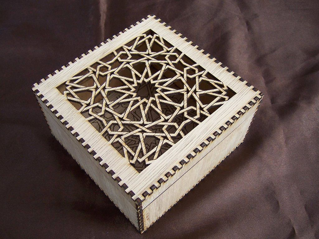 Wooden Decorative Trinket Box Laser Cut File