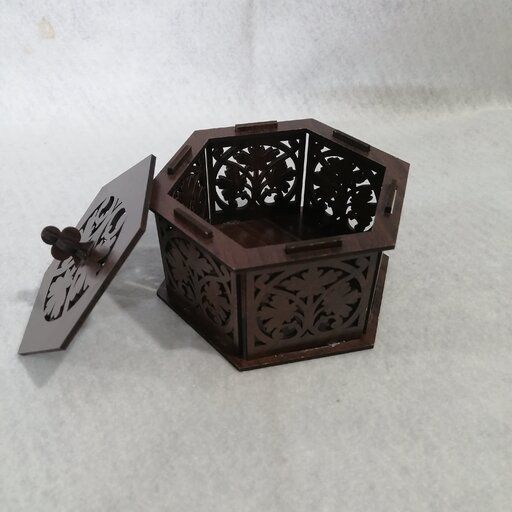 Hexagon Openwork Box Laser Cut File