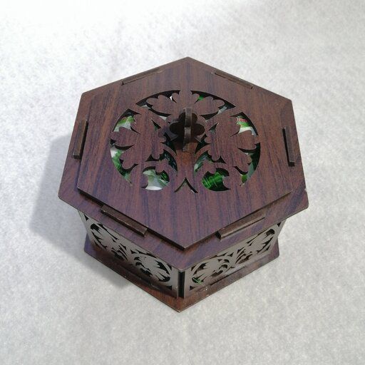 Hexagon Openwork Box Laser Cut File