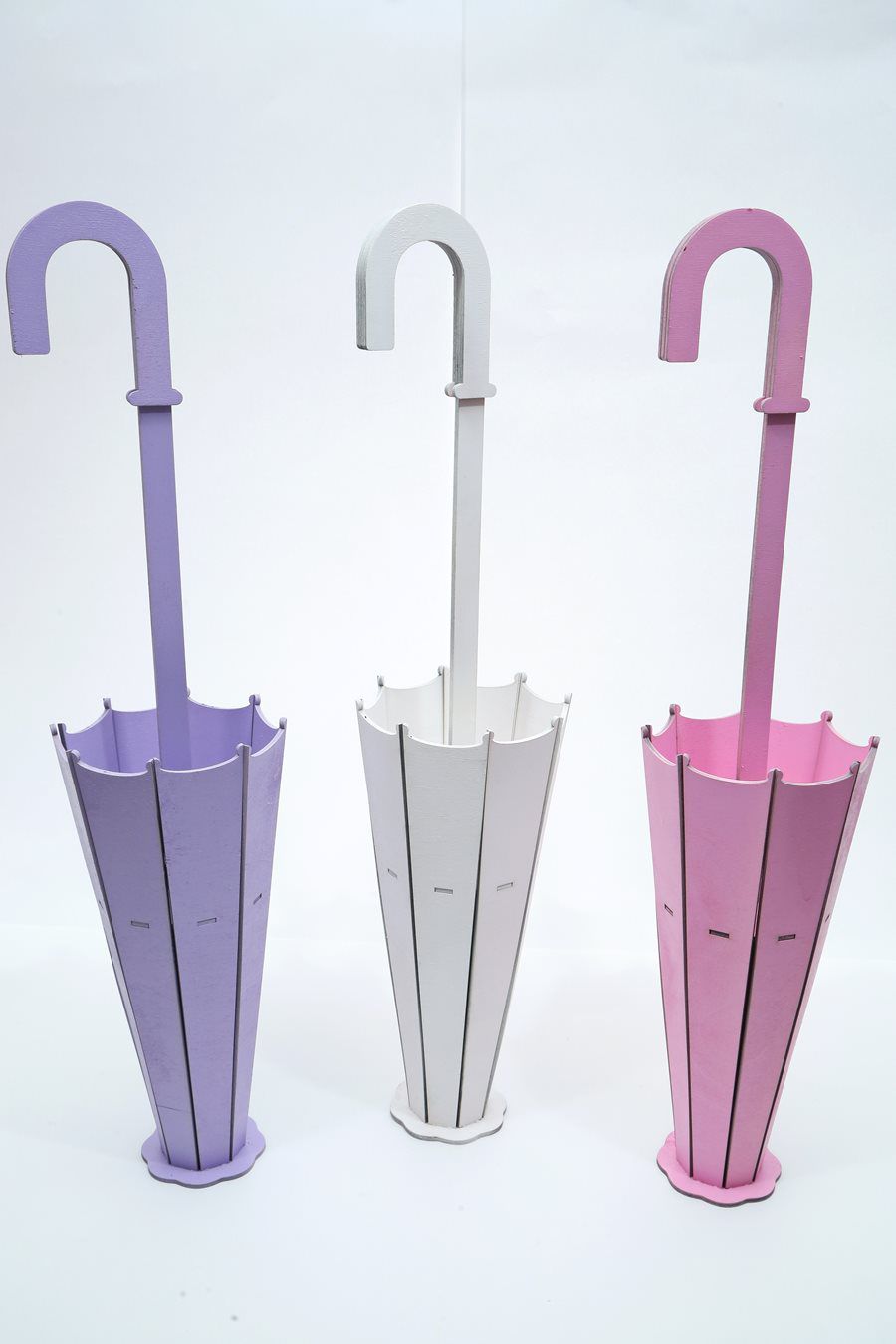 Laser Cut Umbrella Shaped Flower Pot Stand