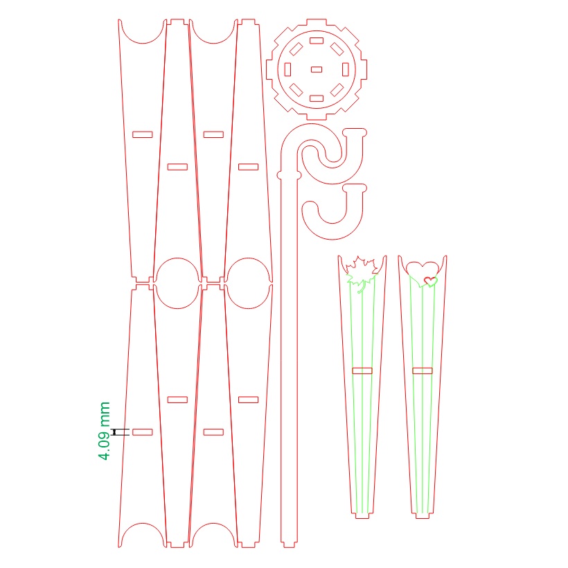 Laser Cut Umbrella Shaped Flower Pot Stand
