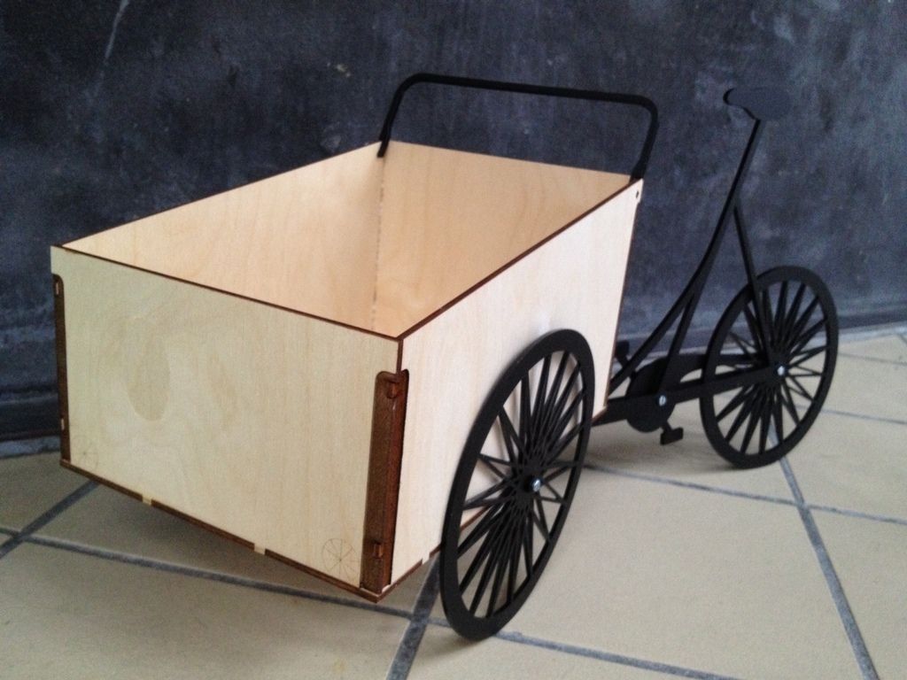 Laser Cut Christiania Boxcycle Scale Model DXF File