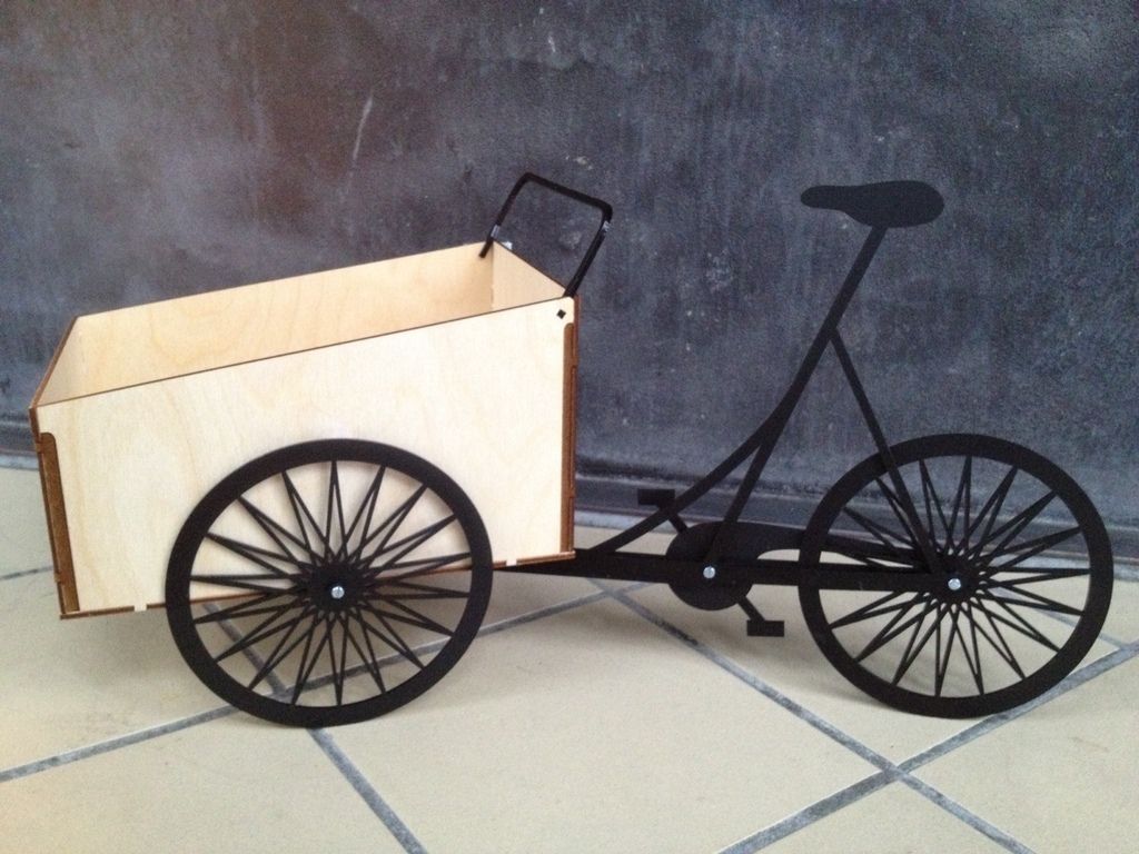 Laser Cut Christiania Boxcycle Scale Model DXF File