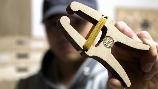 Laser Cut Wooden Clamp with 3 Different Sizes CDR DXF File