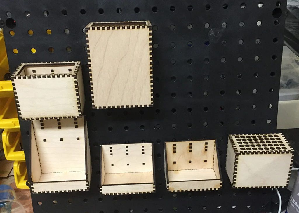 Laser Cut Pegboard Tool Box Organizer DXF SVG File