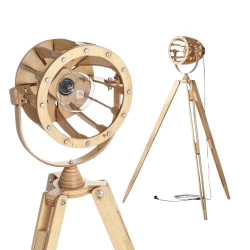 Laser Cut Adjustable Tripod Floor Lamp CDR File