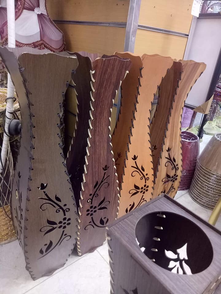 Laser Cut Arabian Design Flower Vase for Home Decor CDR File