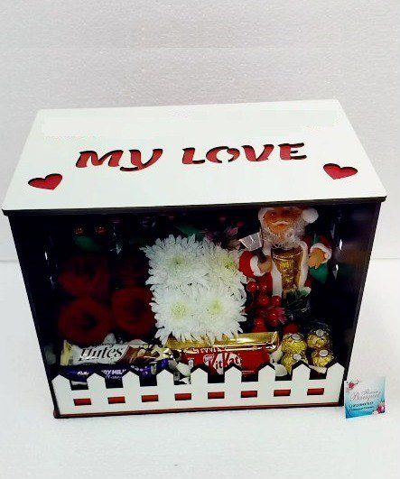 Laser Cut Event Gift Packing Box with Fence File