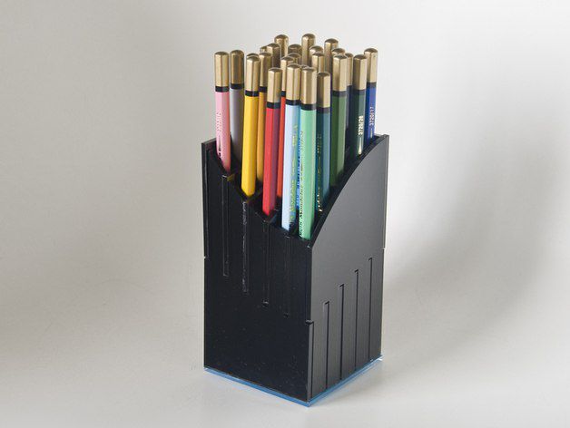 Laser Cut Multi Hole Pencil Holder File