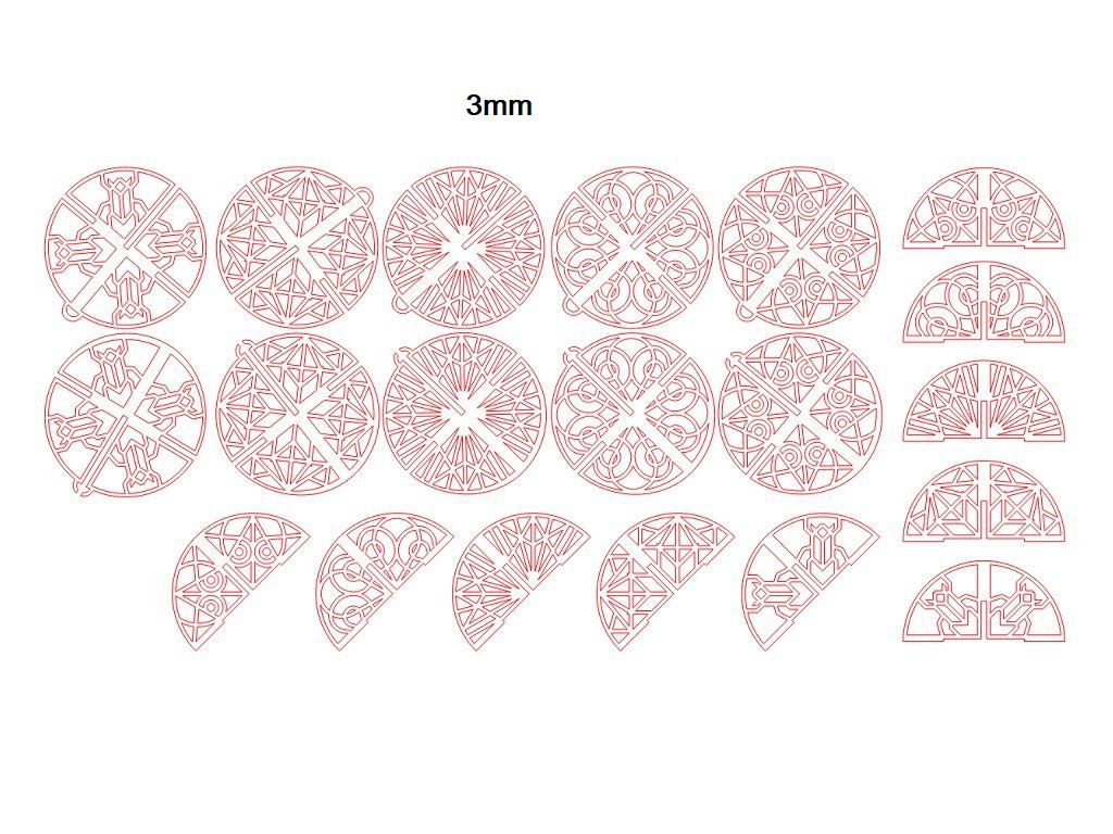 Laser Cut Interlocking Christmas Ornament Vector