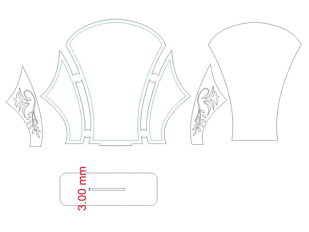 Laser Cut Academic Trophy Award Vector